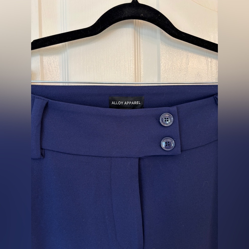 ALLOY APPARREL Staton Tall Flare Blue Pants Women’s 16 Long 18x35 Style #179894 - Picture 3 of 8